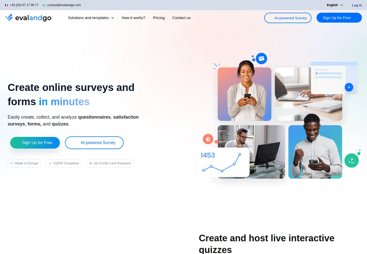 Screenshot of evalandgo.com