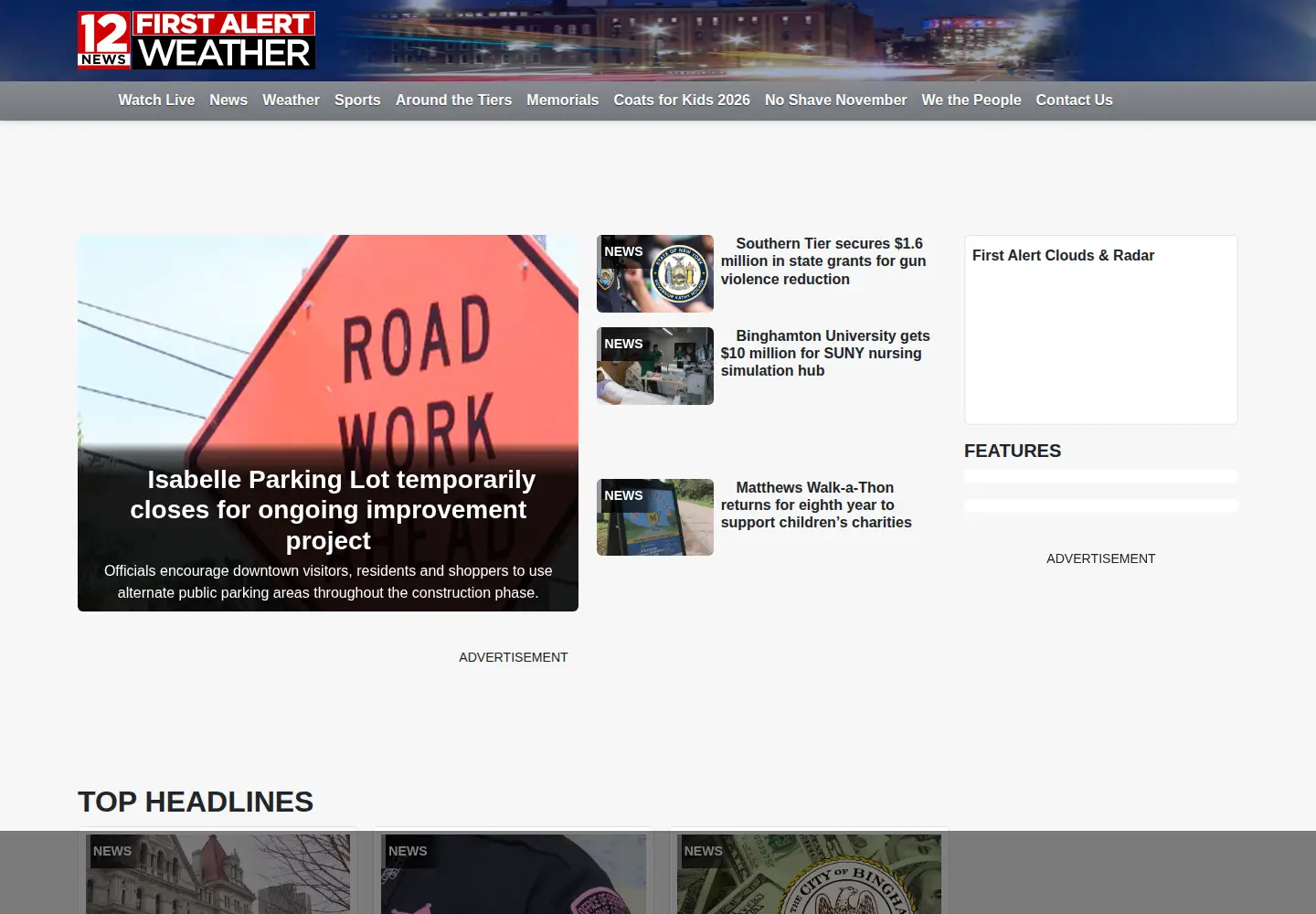 Screenshot of wbng.com