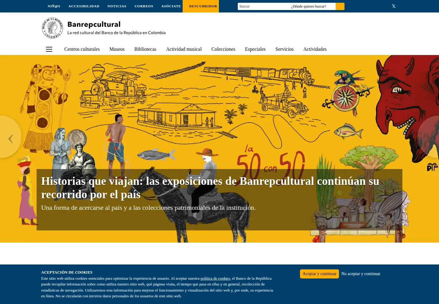Screenshot of banrepcultural.org