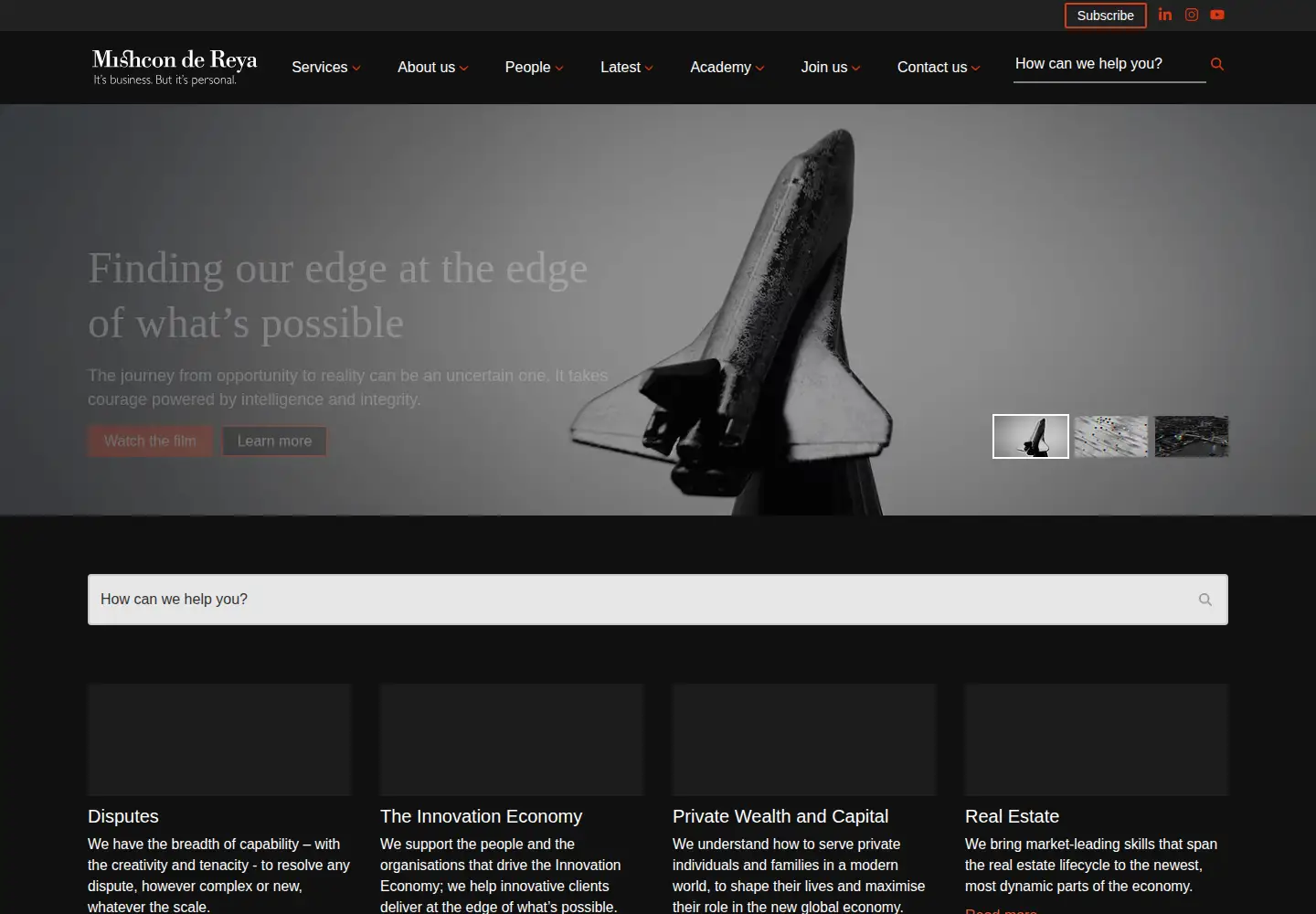 Screenshot of mishcon.com