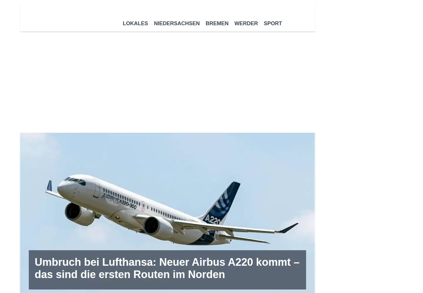 Screenshot of kreiszeitung.de