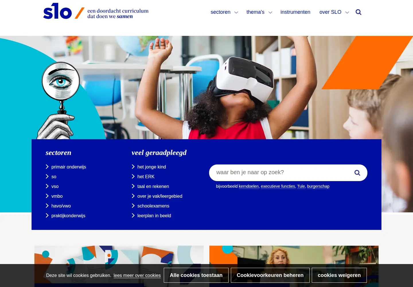 Screenshot of slo.nl