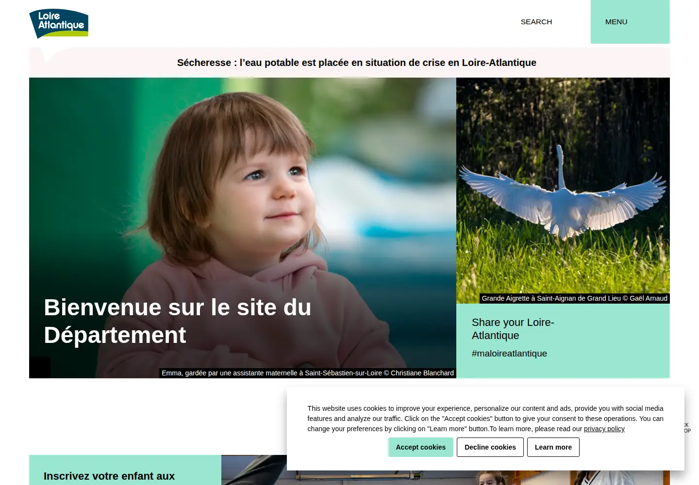 Screenshot of loire-atlantique.fr