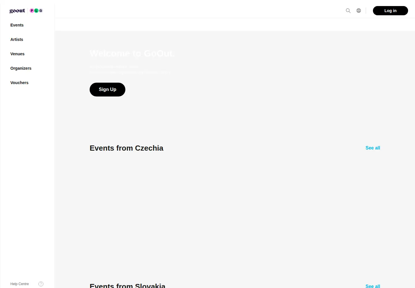 Screenshot of goout.net
