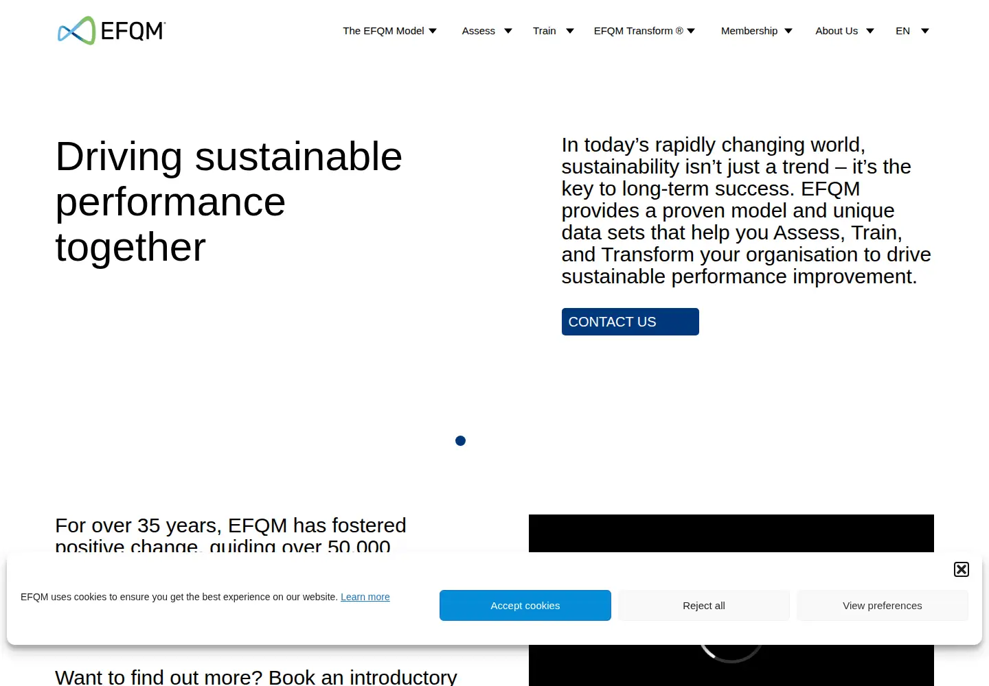 Screenshot of efqm.org