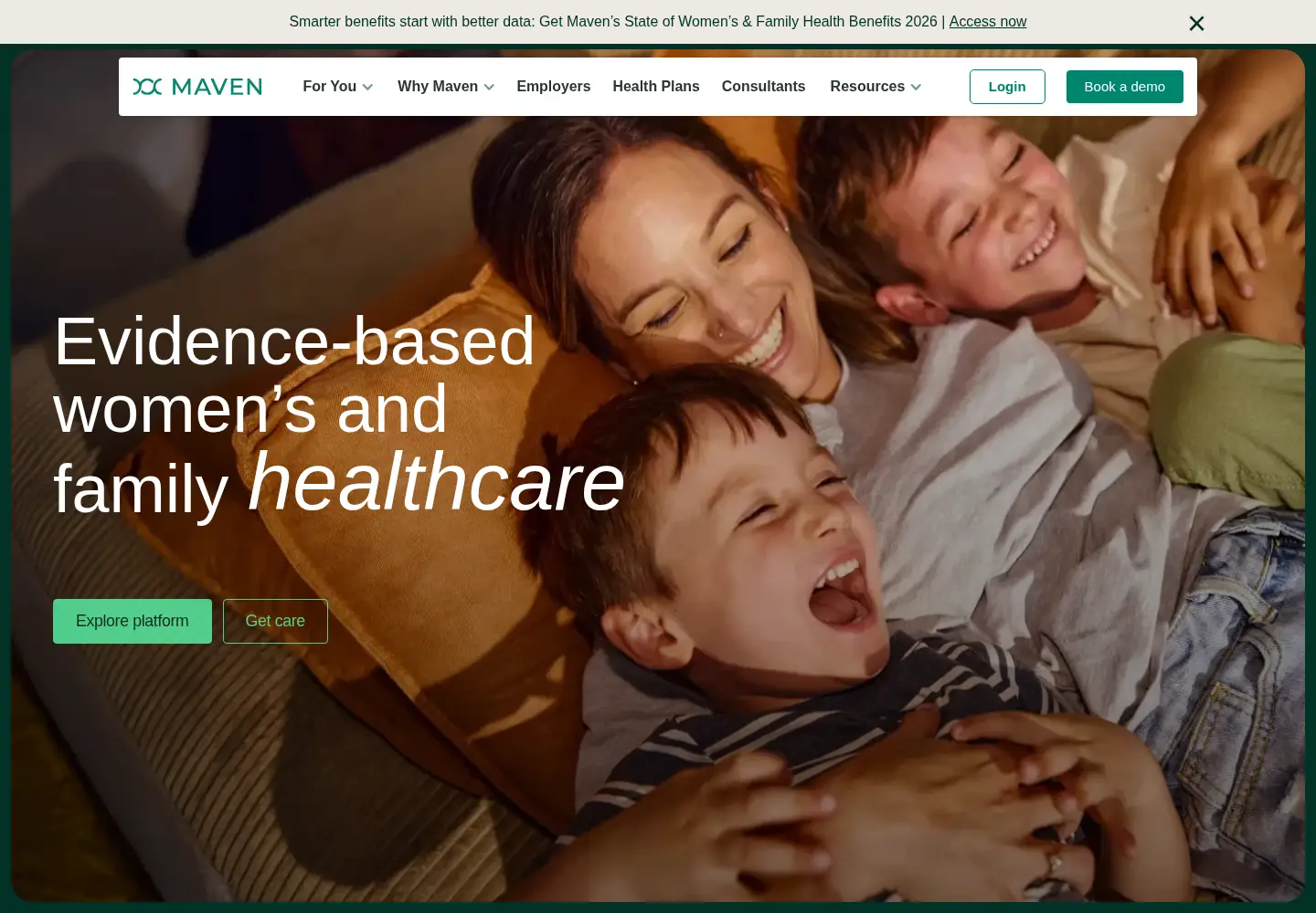 Screenshot of mavenclinic.com