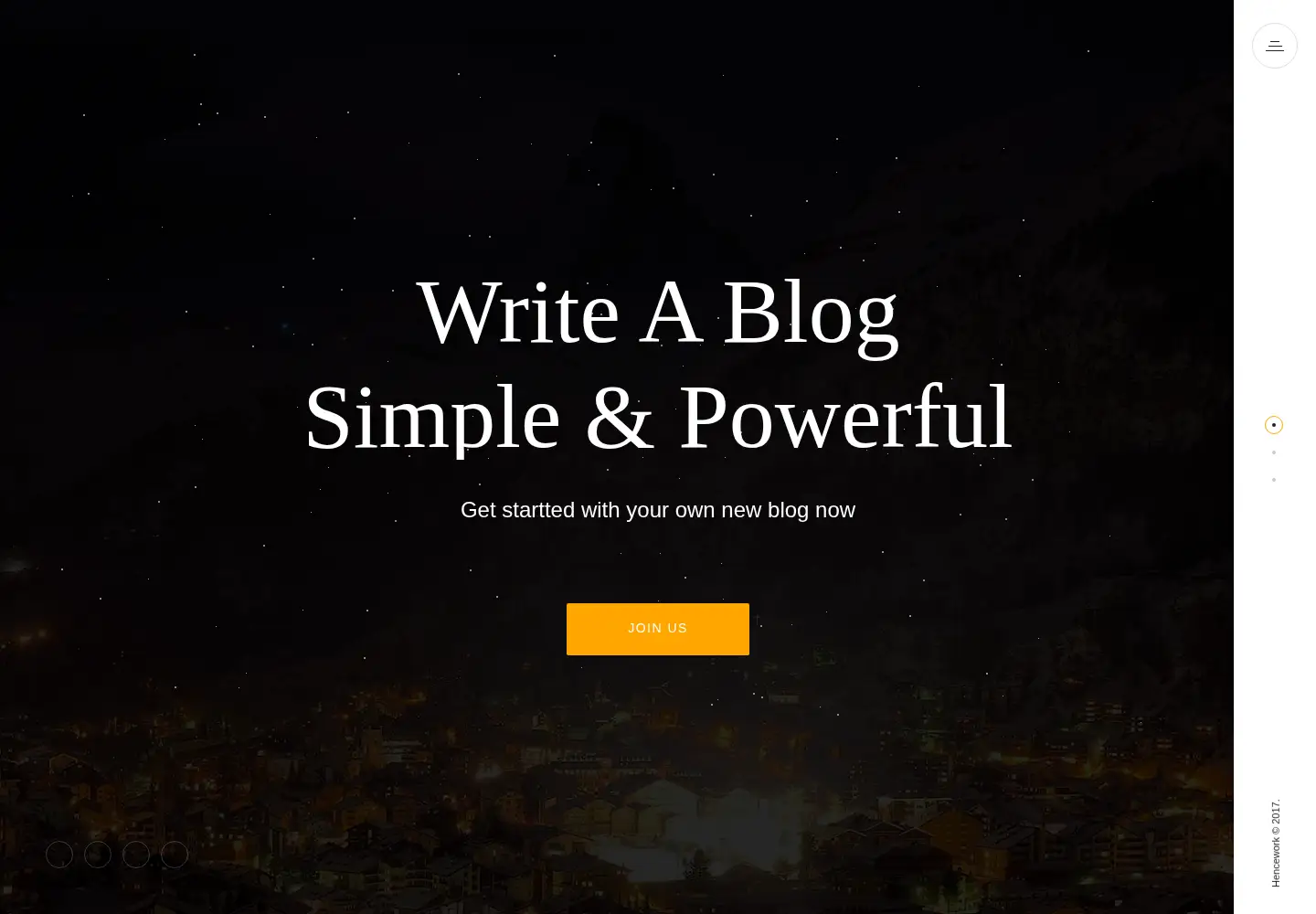 Screenshot of writeablog.net