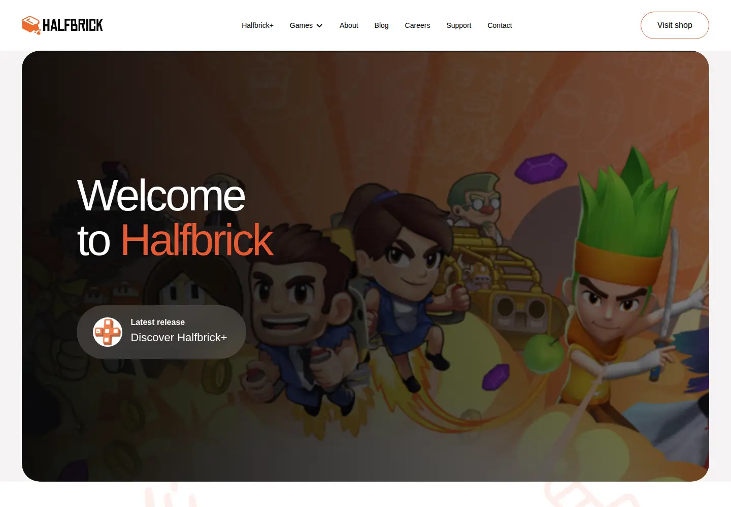 Screenshot of halfbrick.com