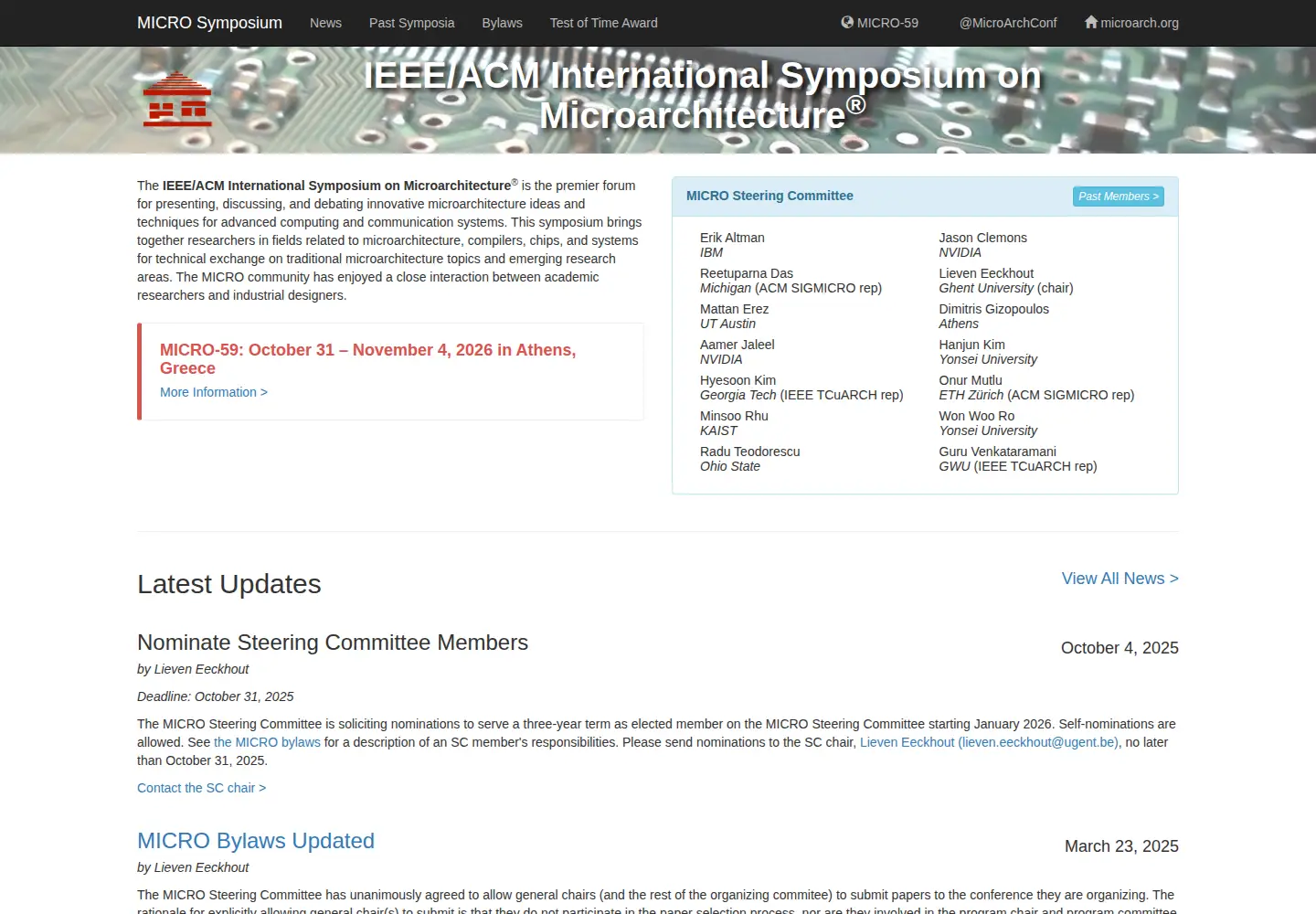 Screenshot of microarch.org