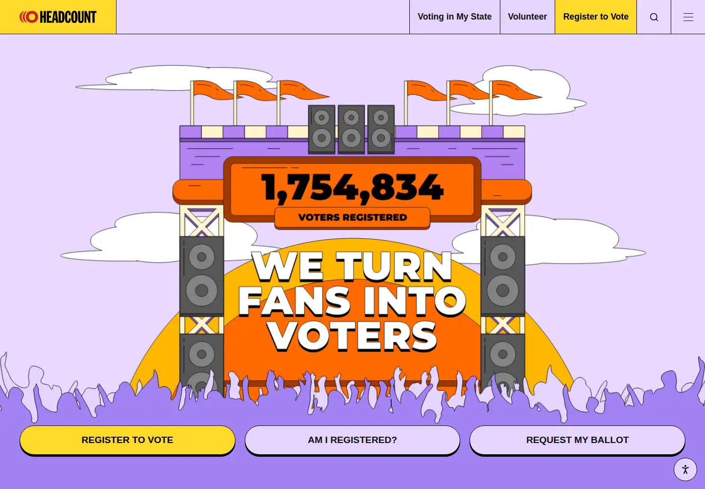 Screenshot of headcount.org