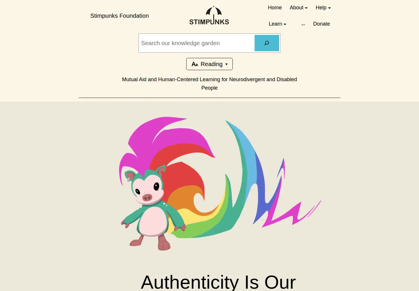Screenshot of stimpunks.org