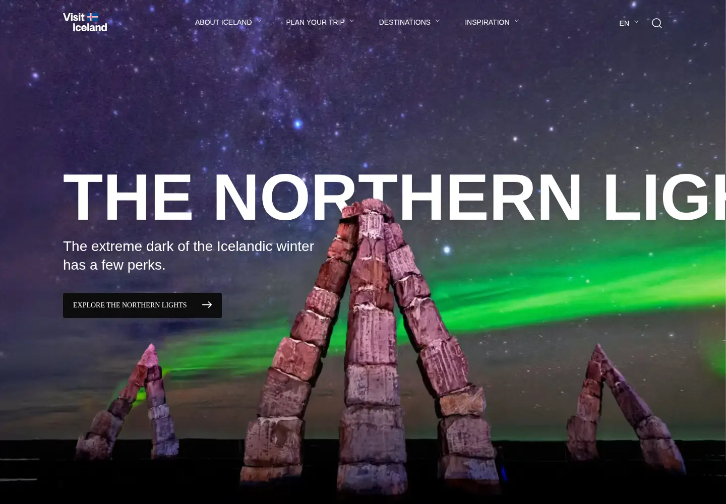 Screenshot of visiticeland.com
