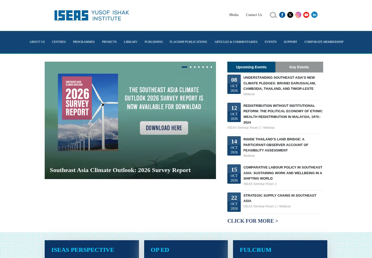 Screenshot of iseas.edu.sg