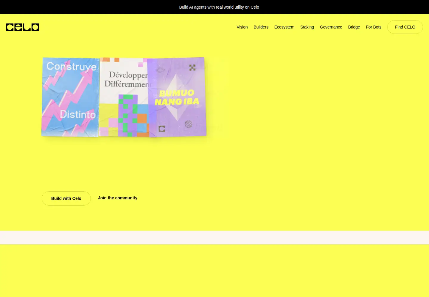 Screenshot of celo.org