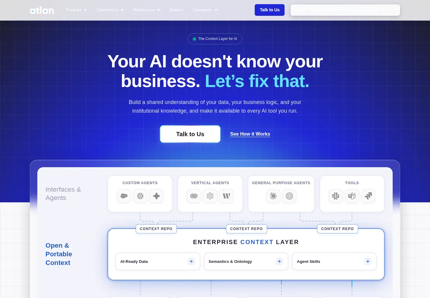 Screenshot of atlan.com