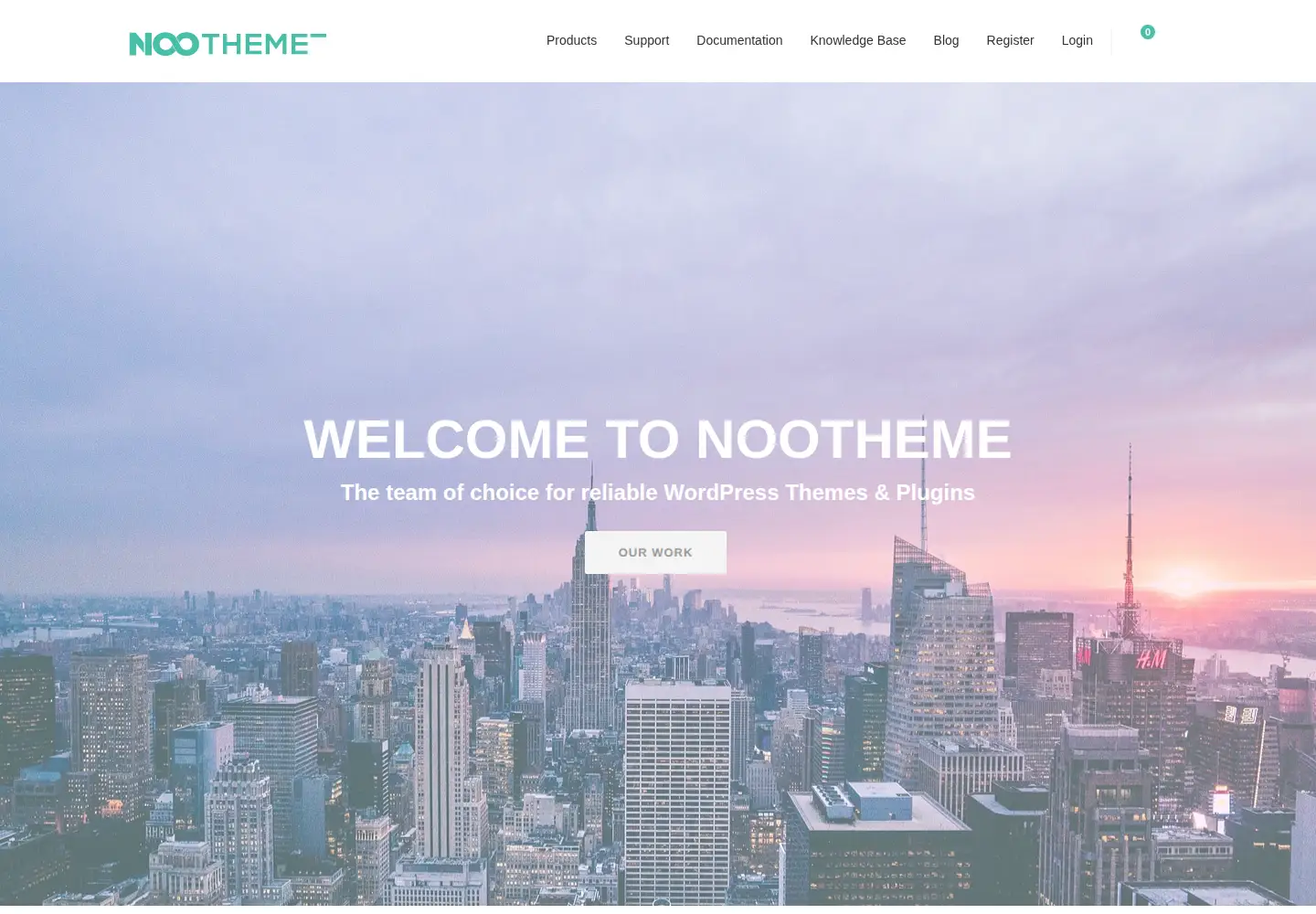 Screenshot of nootheme.com