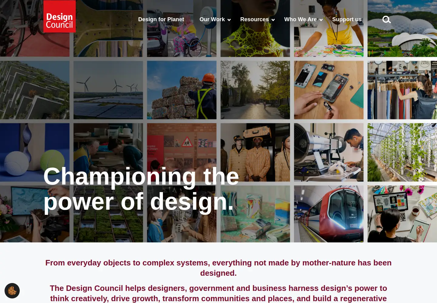 Screenshot of designcouncil.org.uk