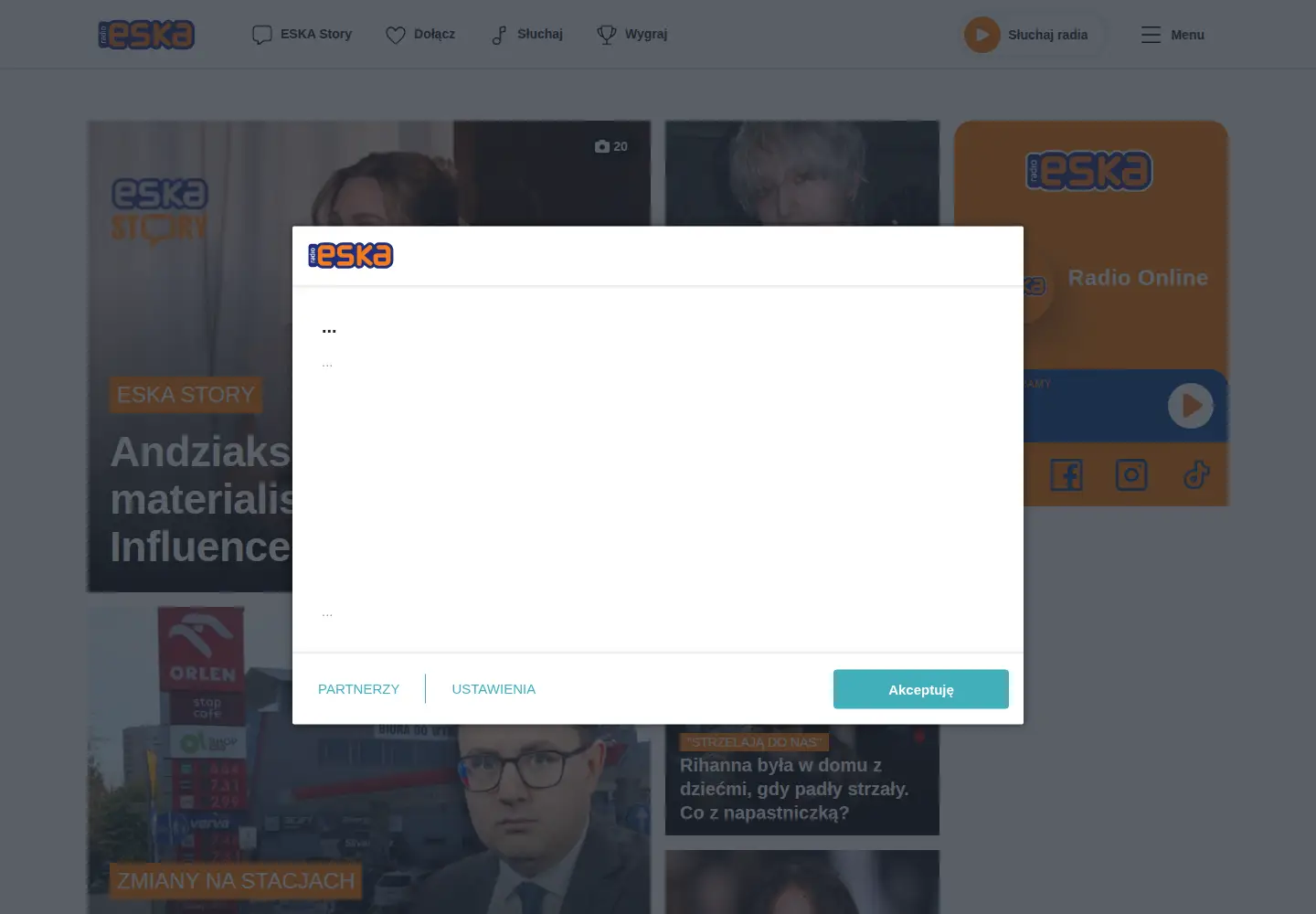 Screenshot of eska.pl
