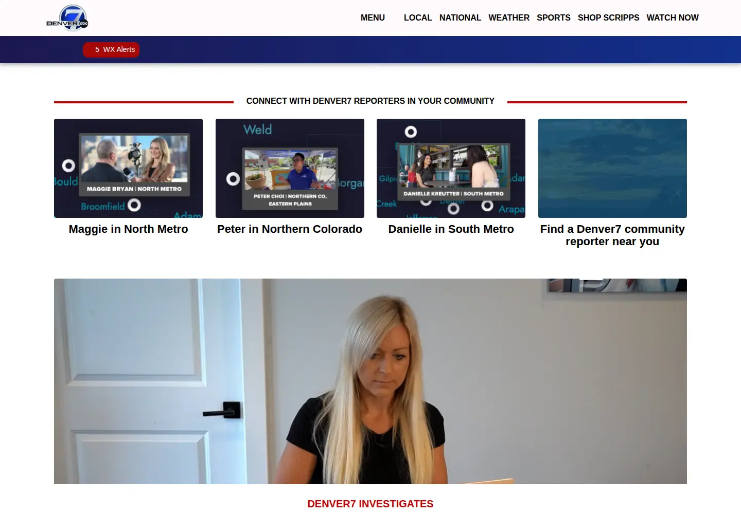 Screenshot of denver7.com