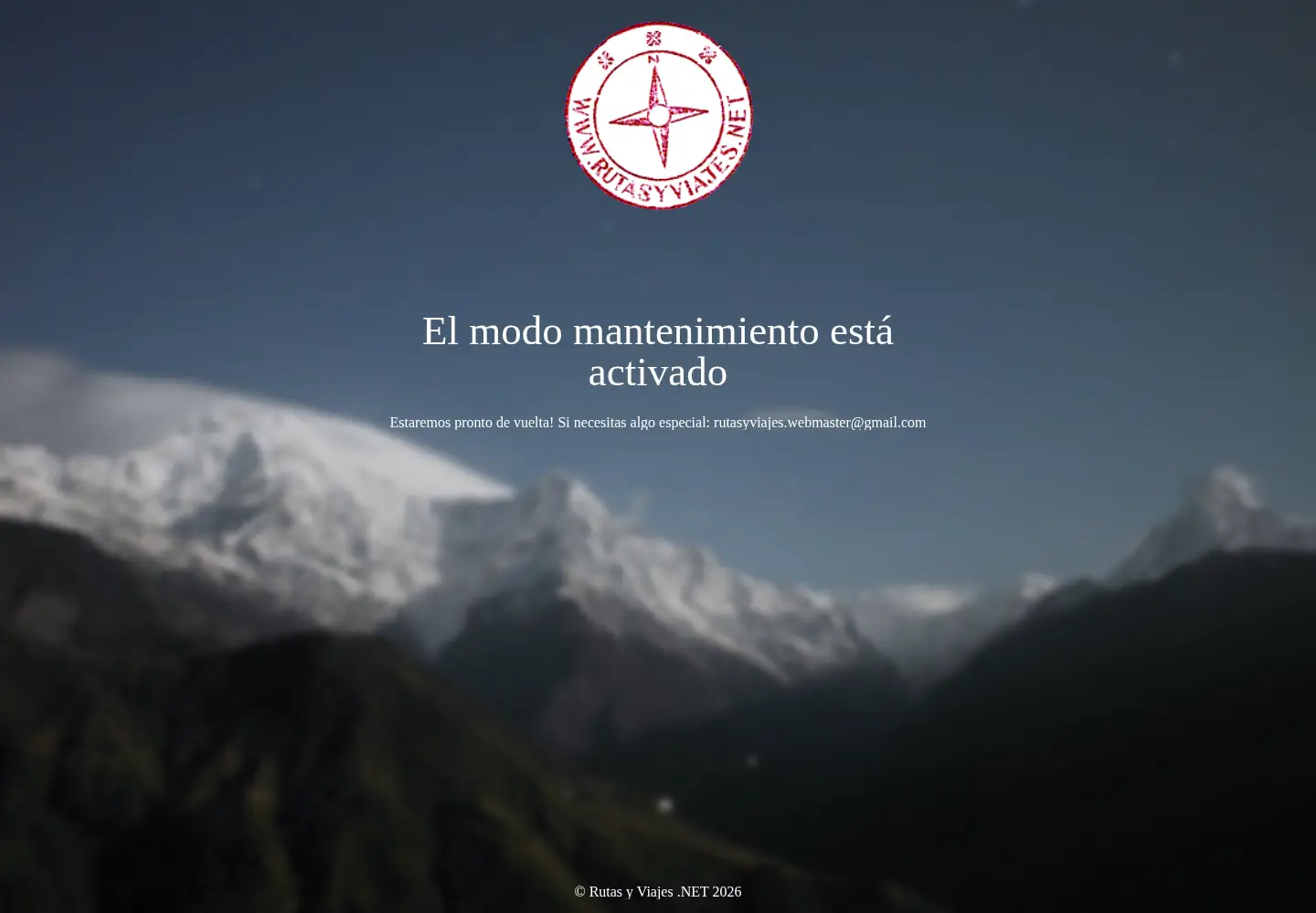 Screenshot of rutasyviajes.net
