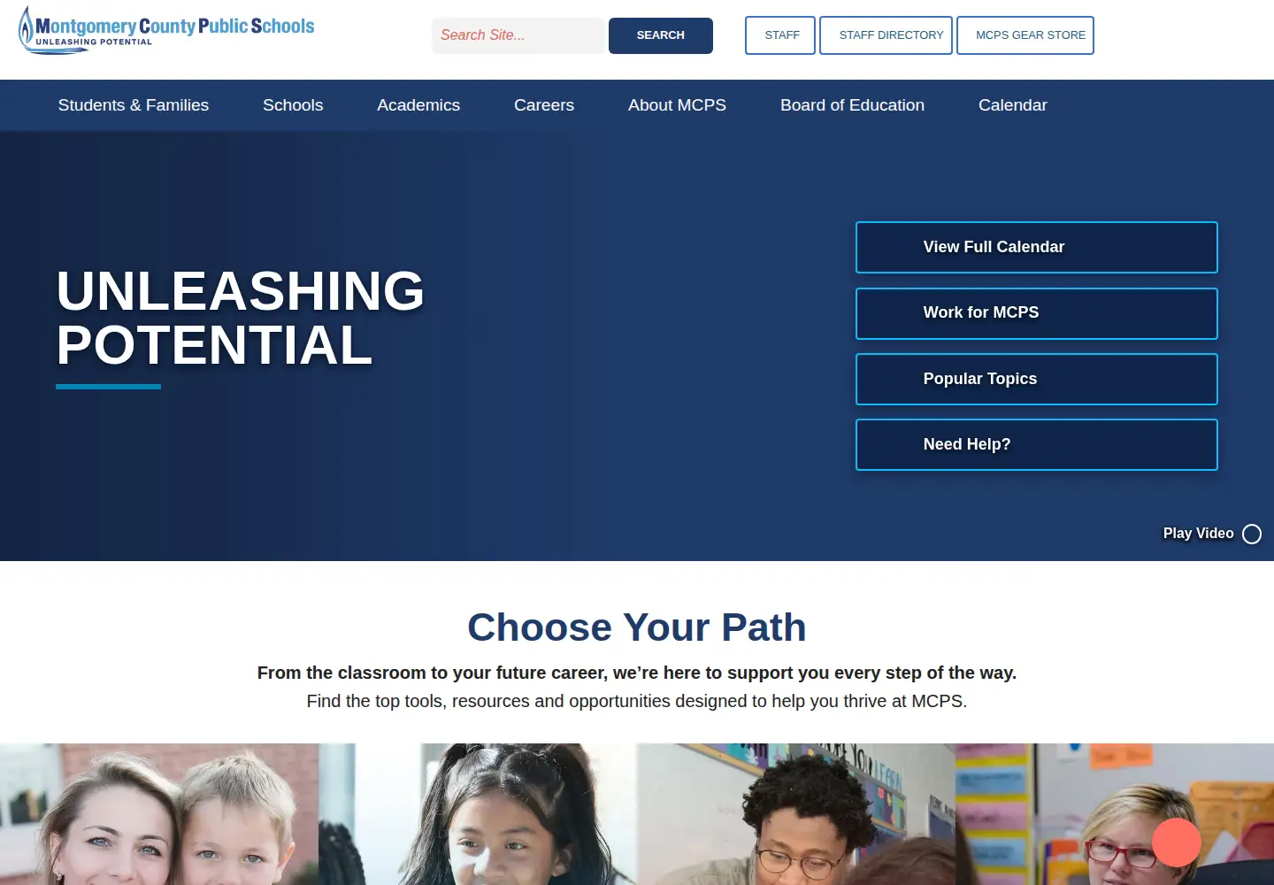 Screenshot of montgomeryschoolsmd.org