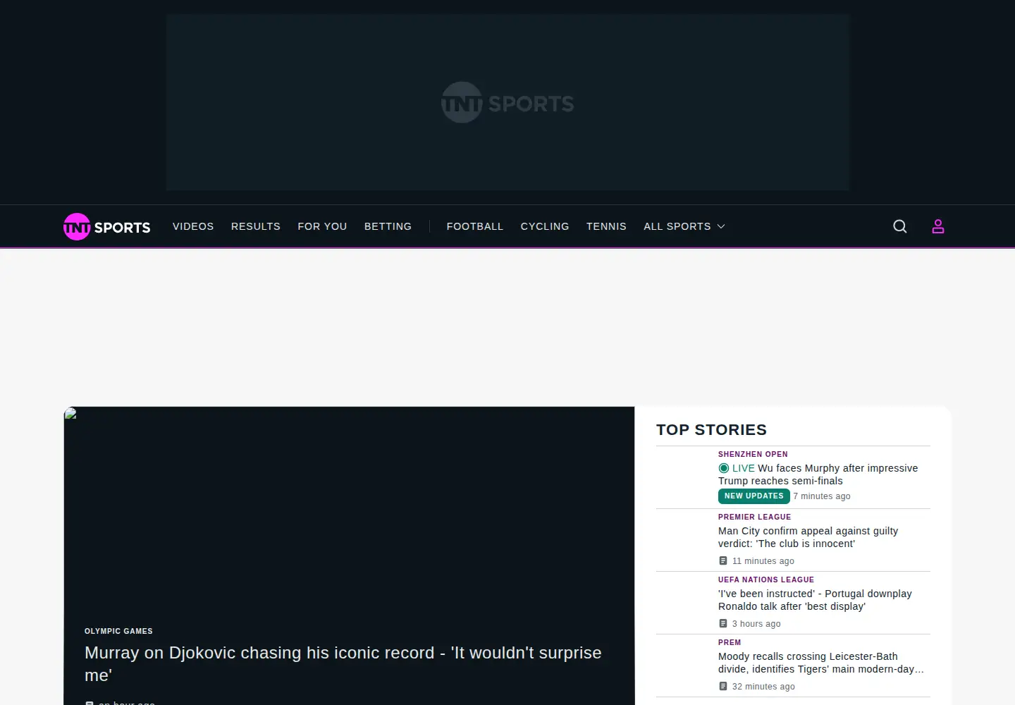 Screenshot of eurosport.com