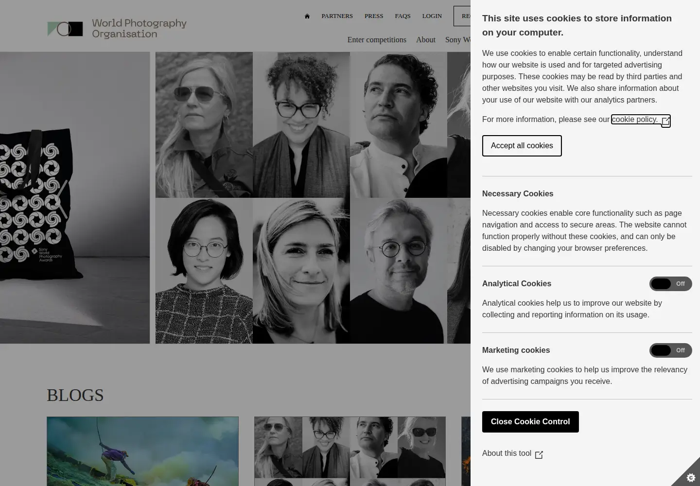 Screenshot of worldphoto.org