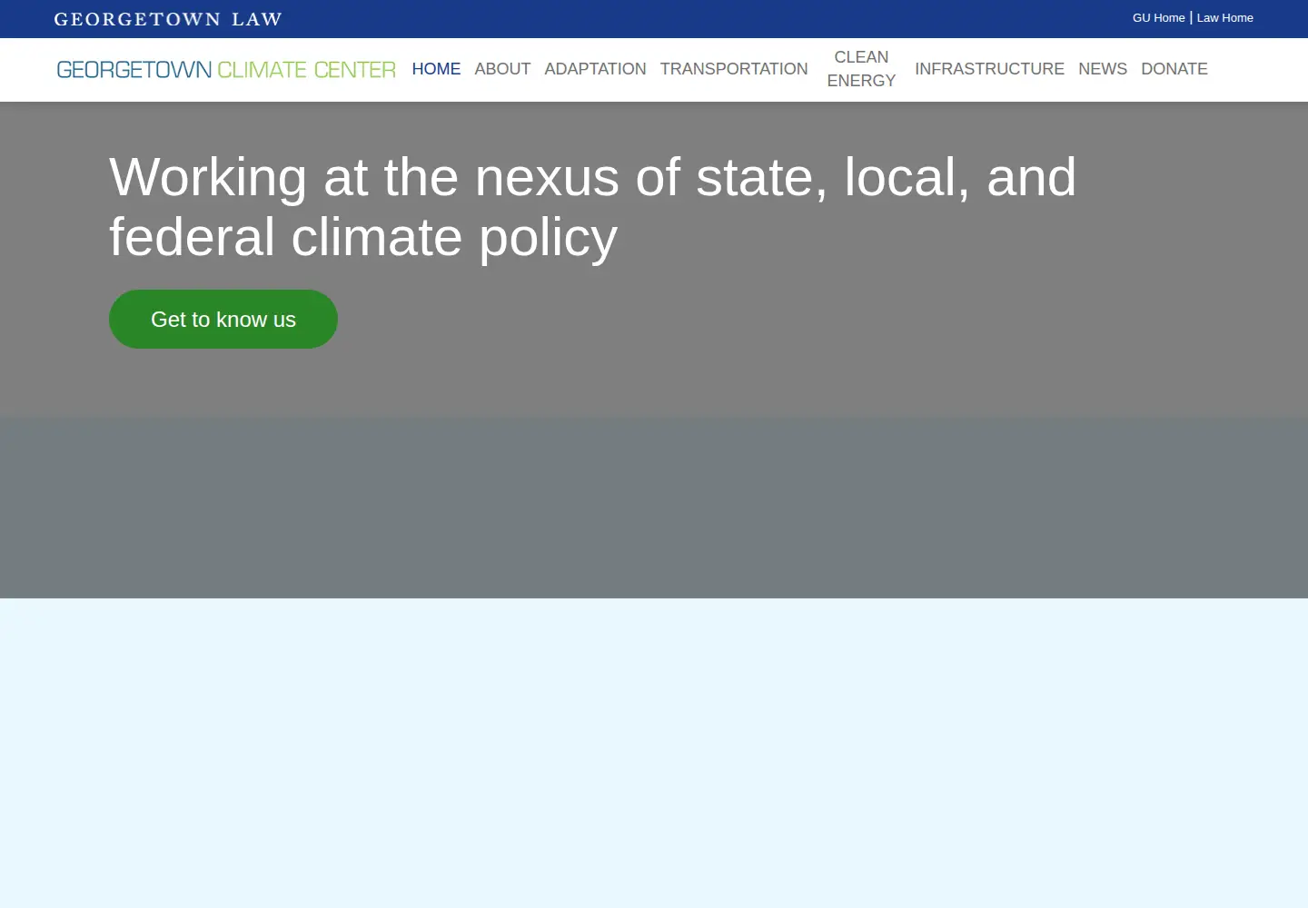 Screenshot of georgetownclimate.org