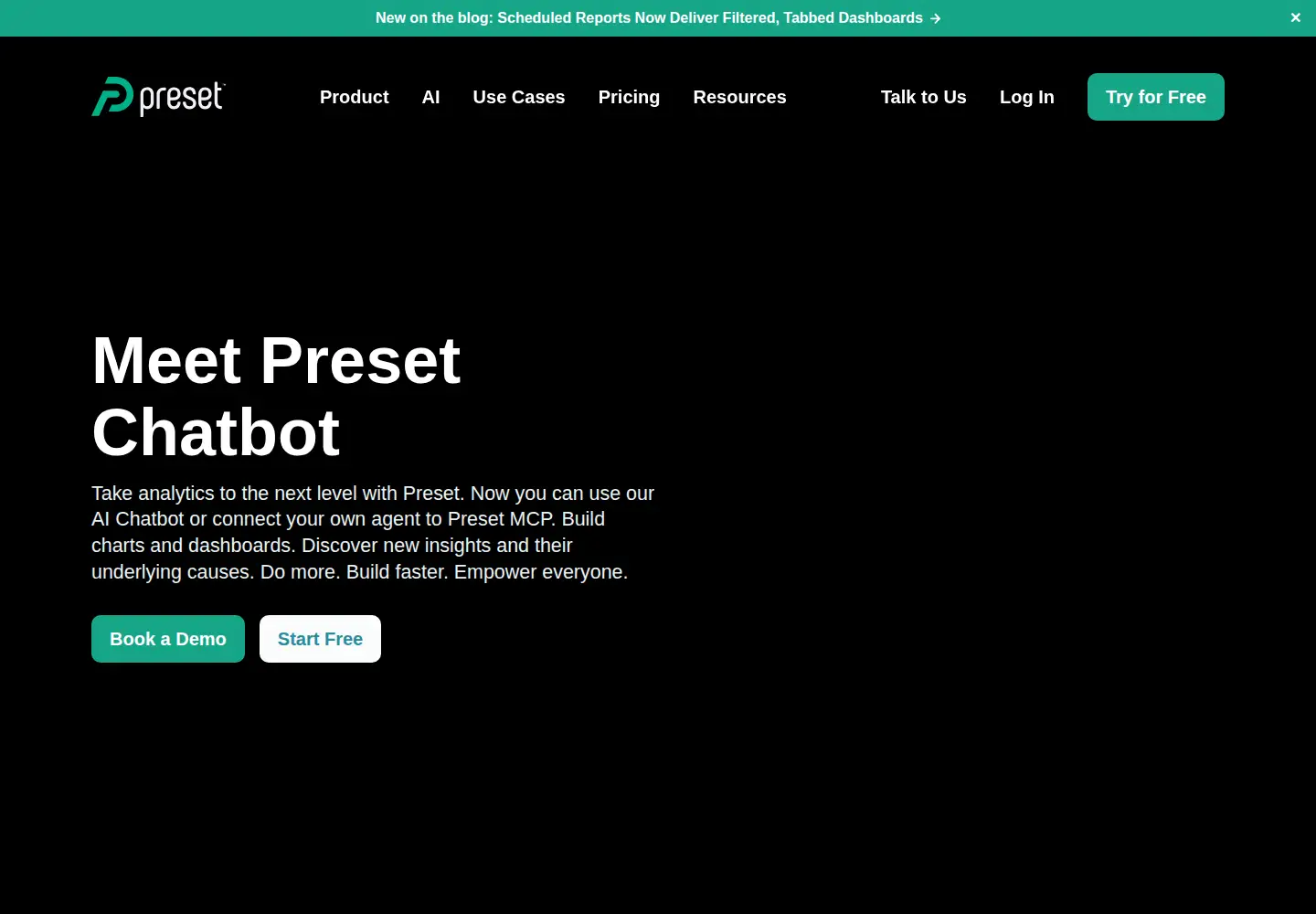 Screenshot of preset.io