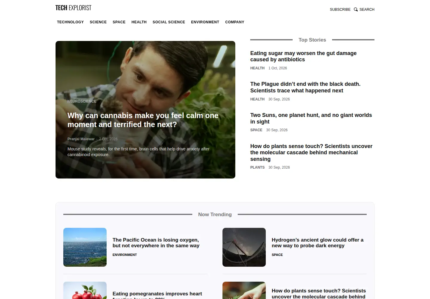 Screenshot of techexplorist.com