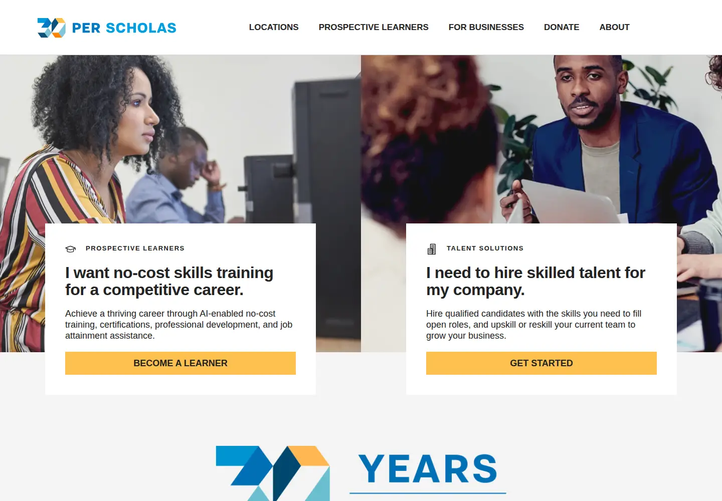 Screenshot of perscholas.org