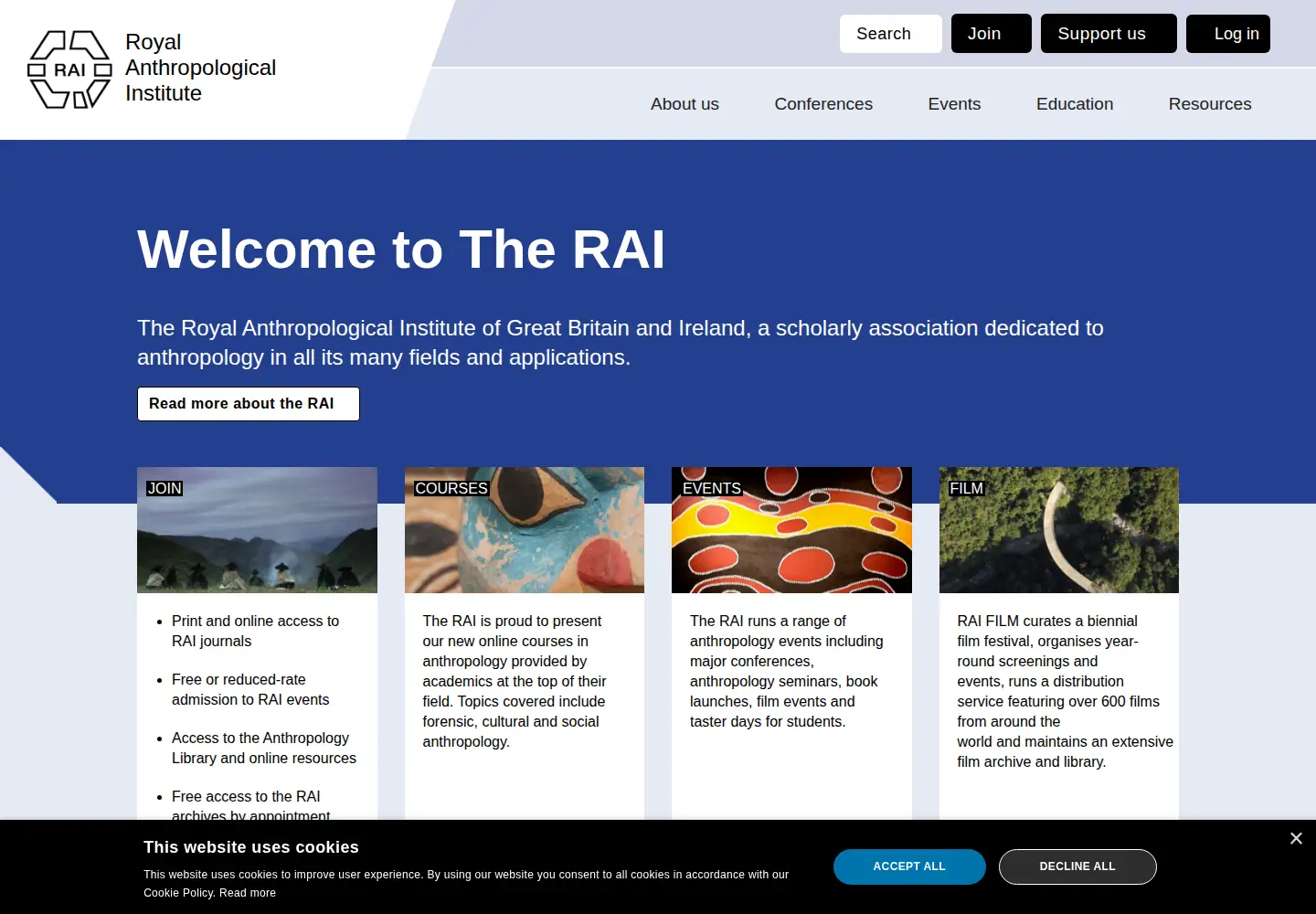 Screenshot of therai.org.uk