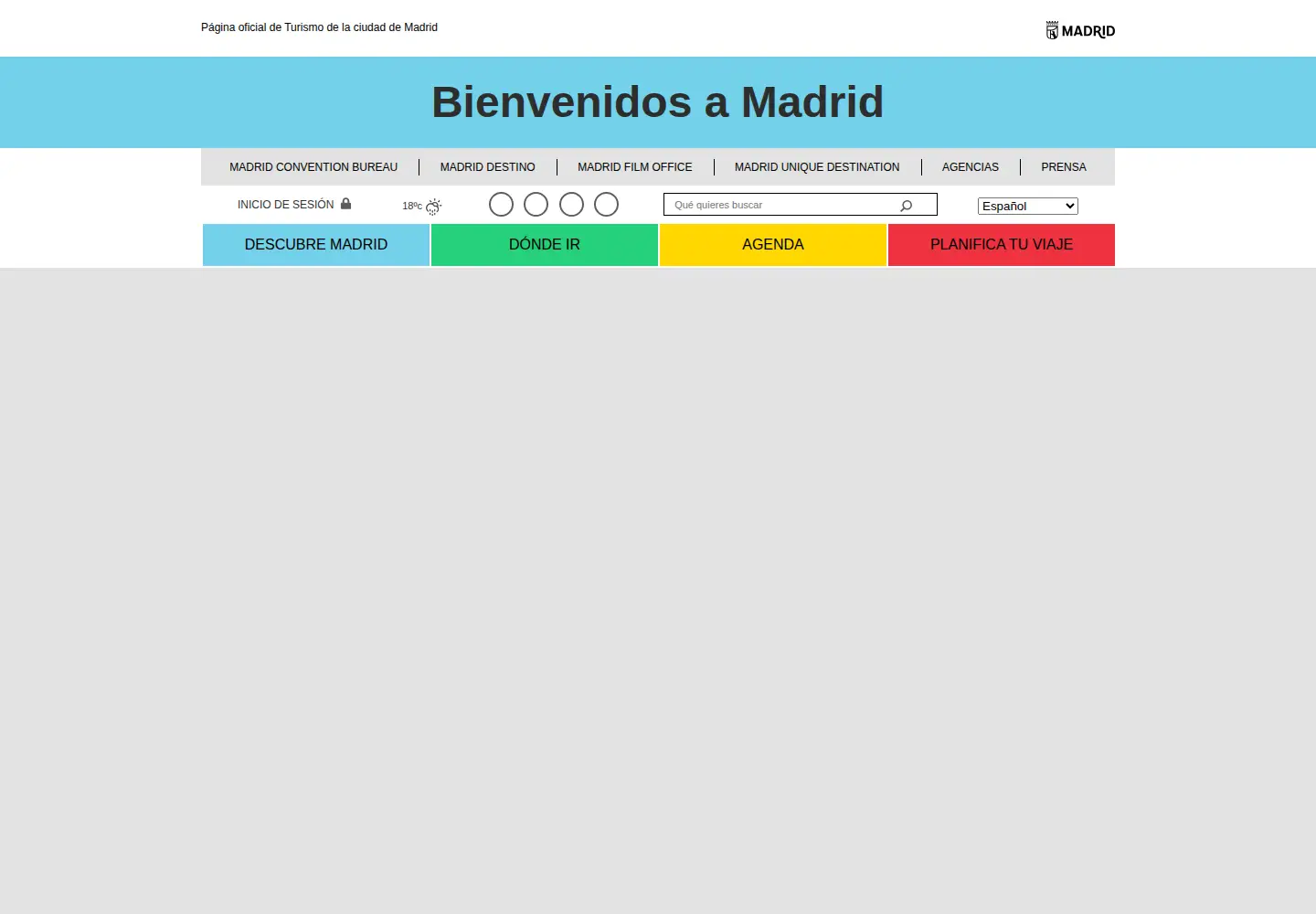 Screenshot of esmadrid.com