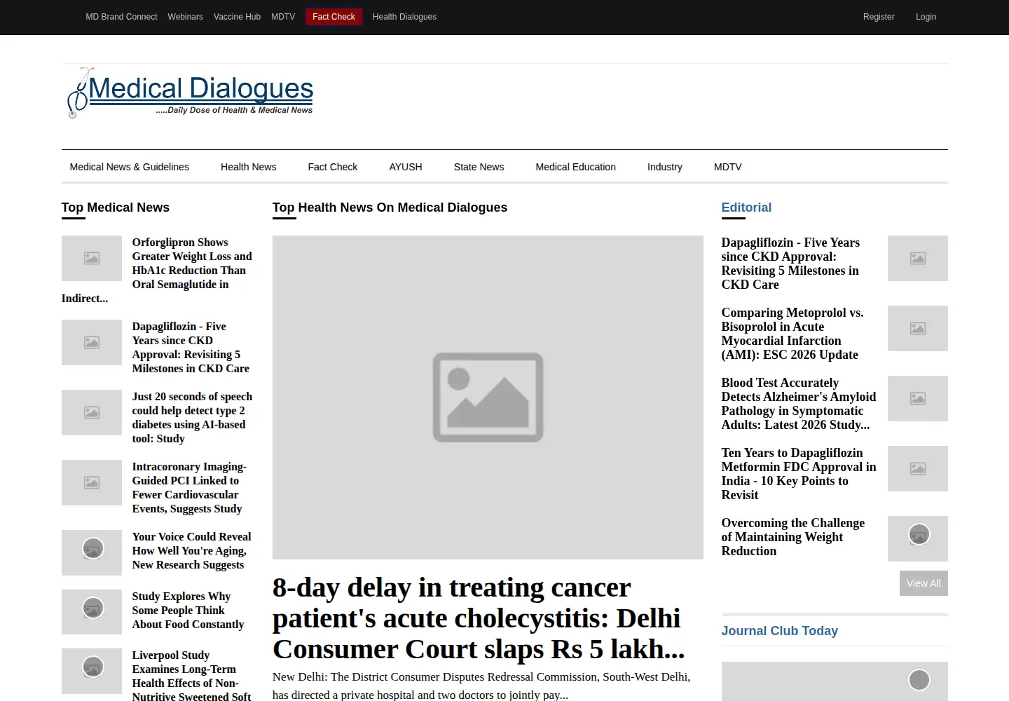 Screenshot of medicaldialogues.in