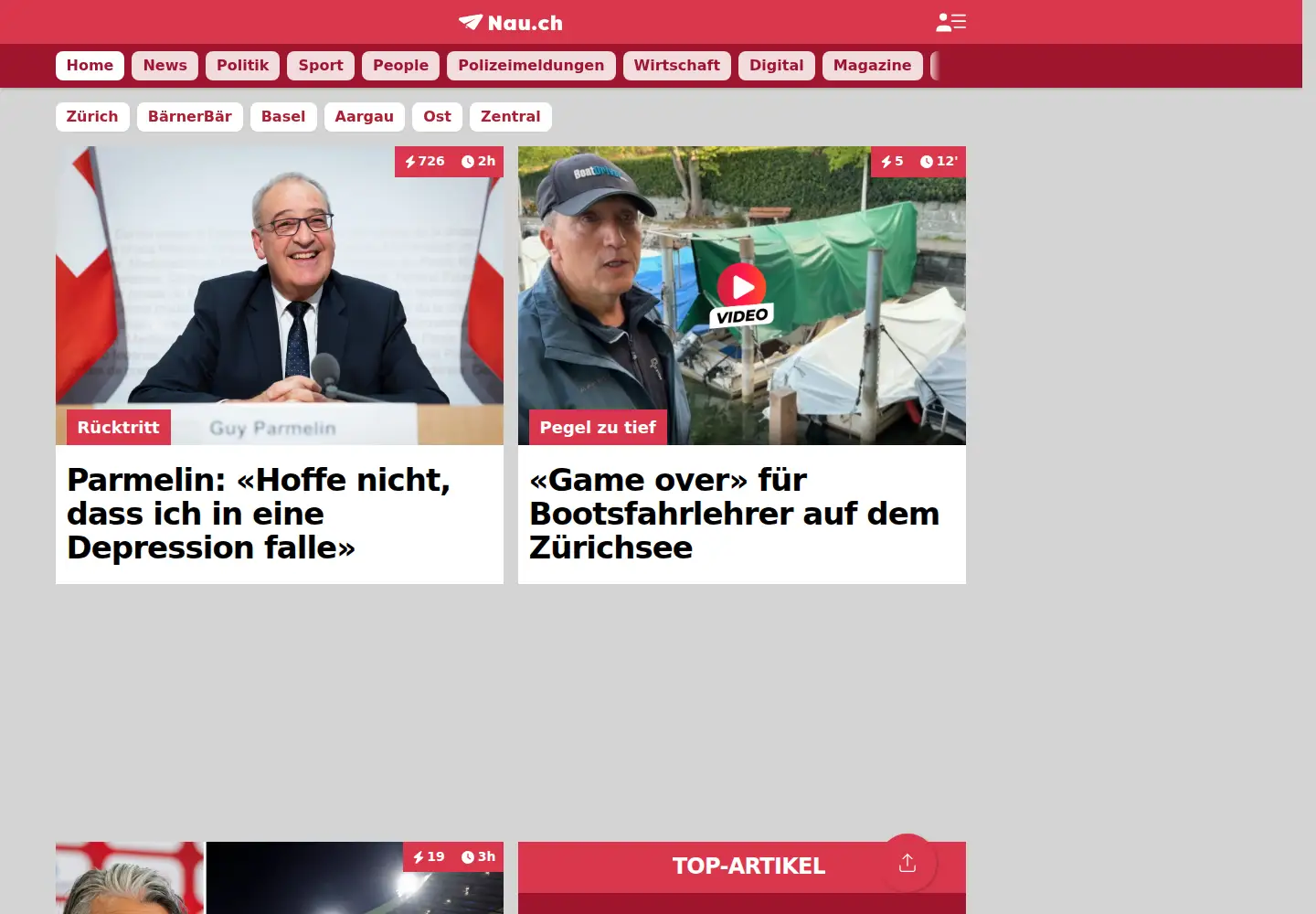 Screenshot of nau.ch