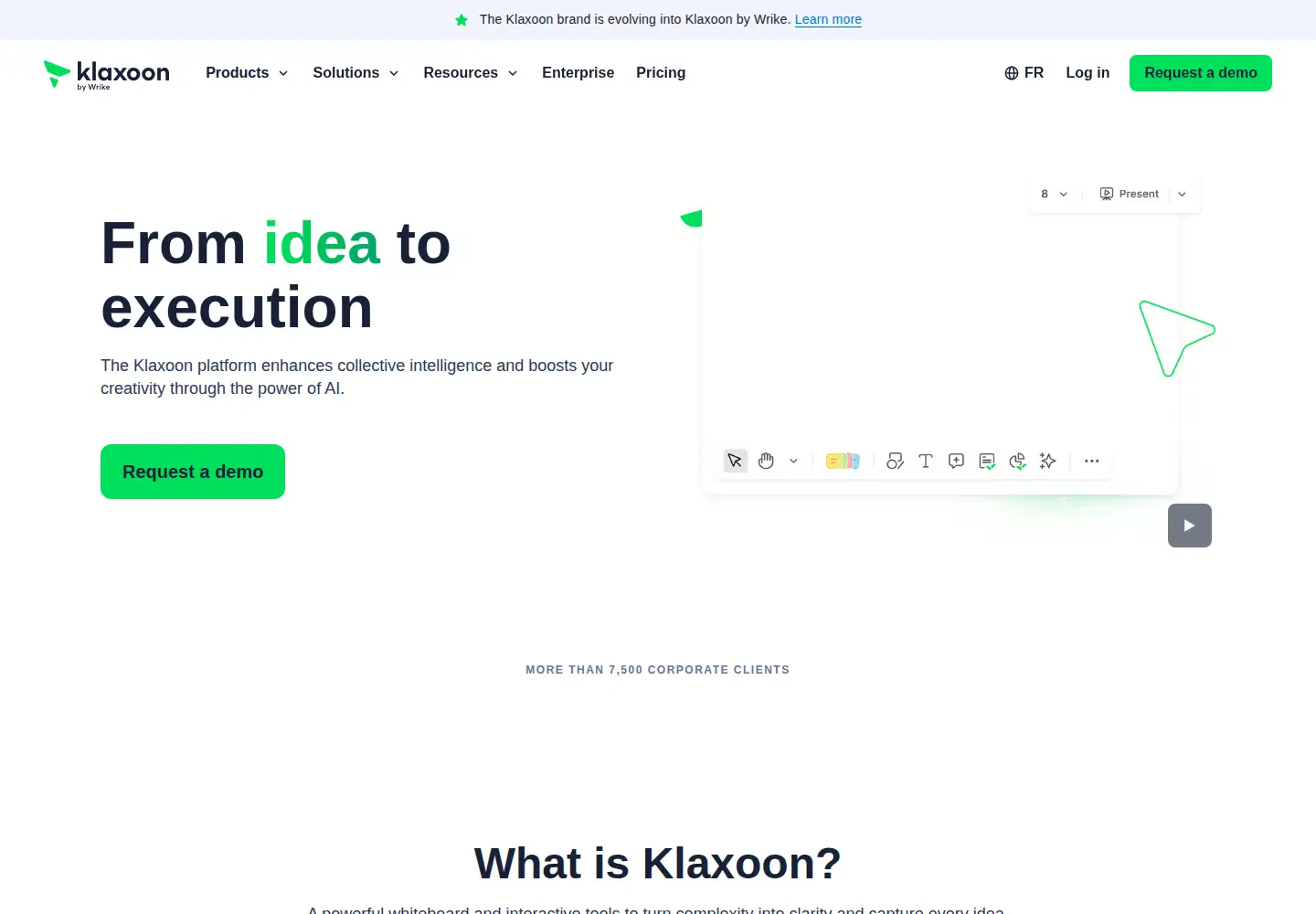 Screenshot of klaxoon.com