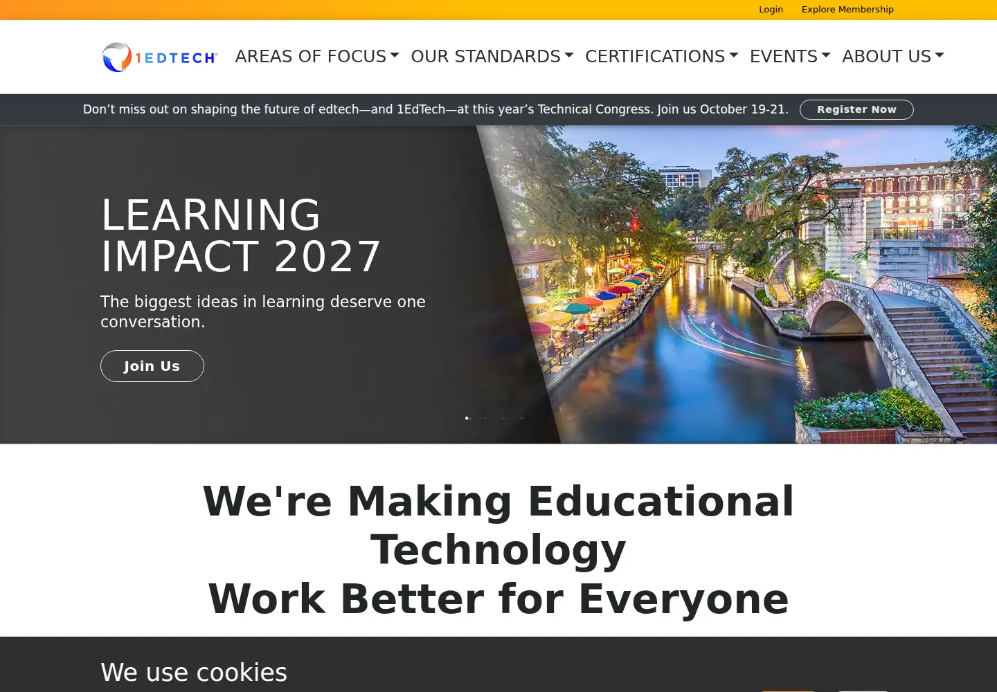 Screenshot of 1edtech.org