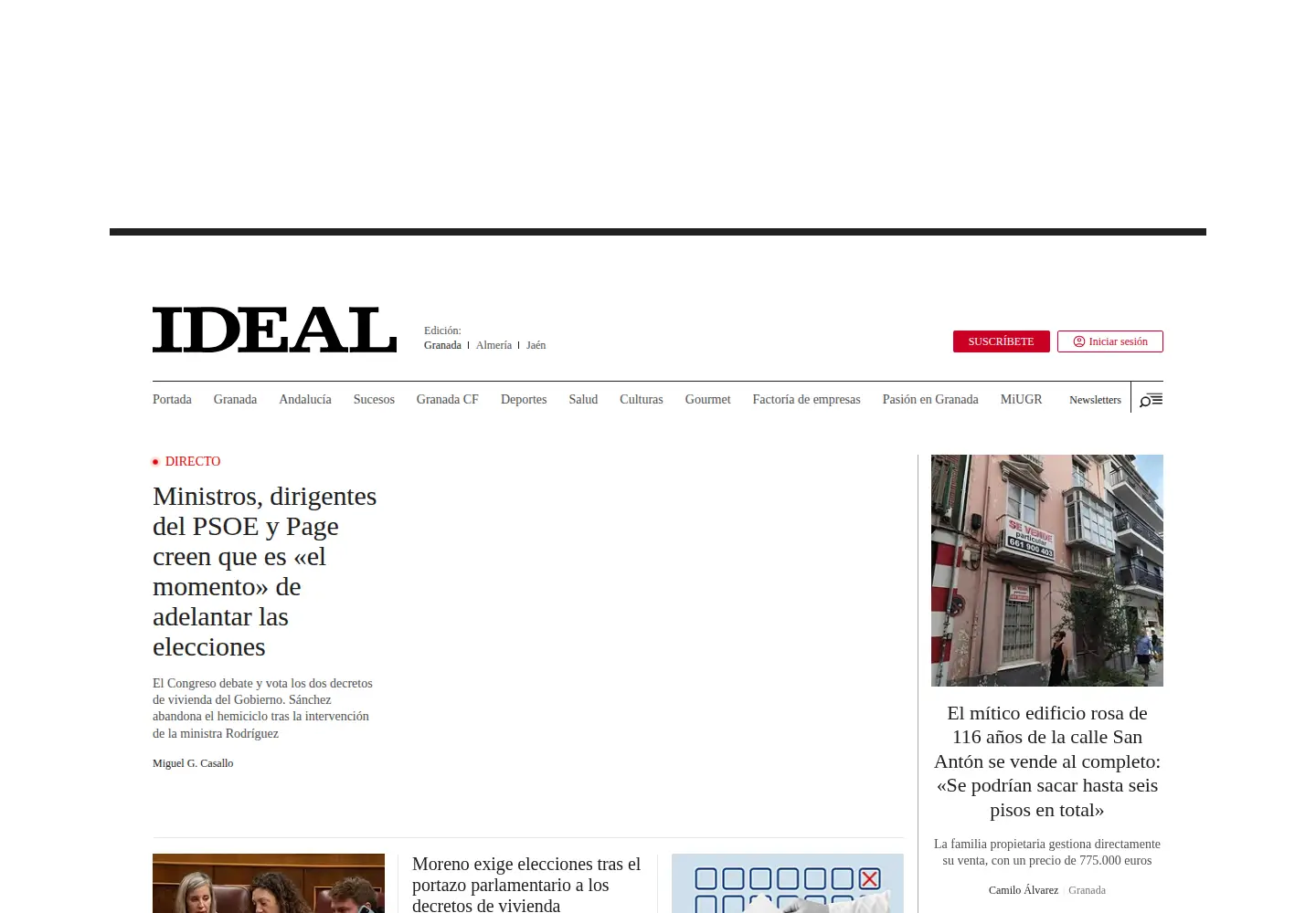 Screenshot of ideal.es