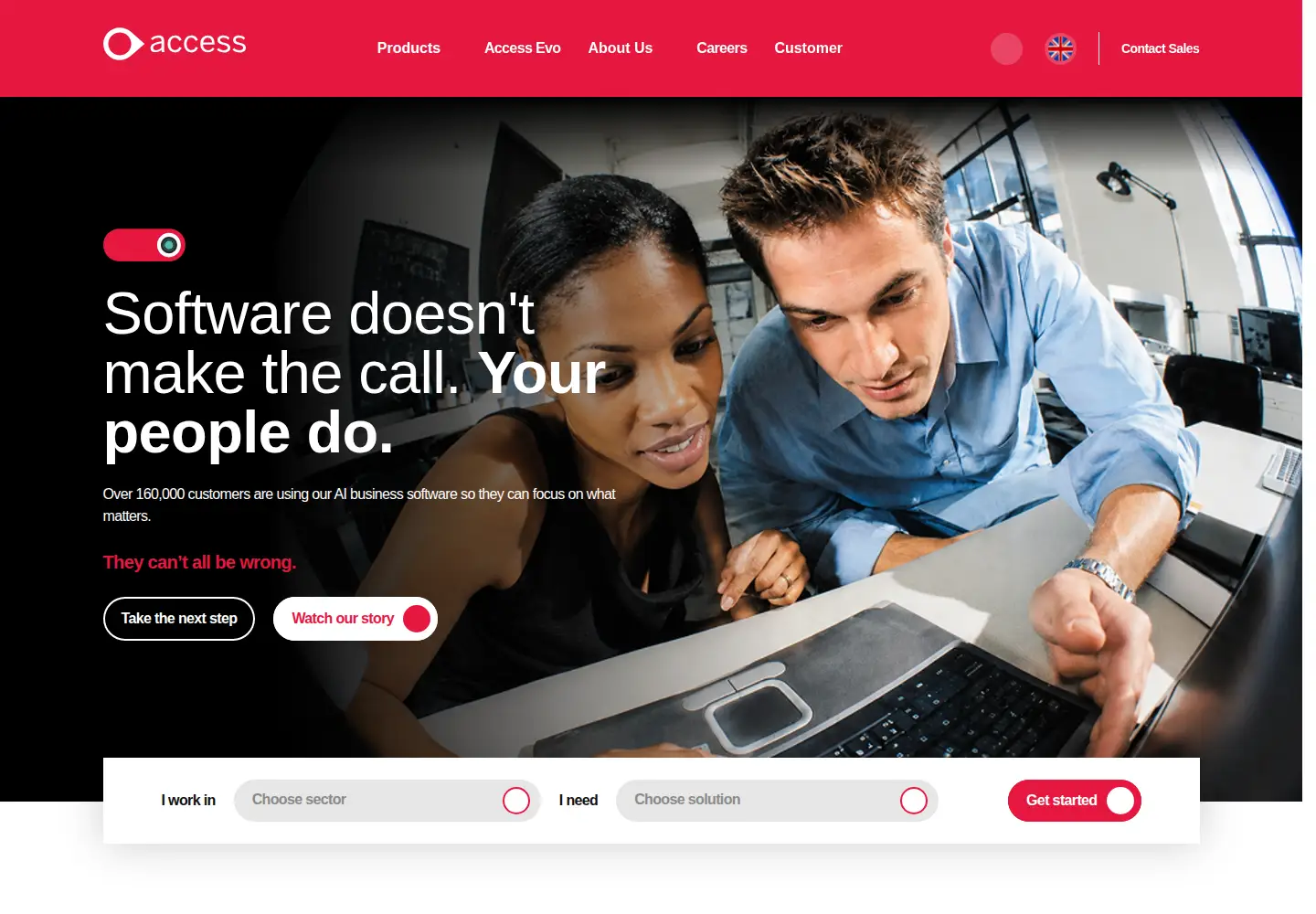 Screenshot of theaccessgroup.com