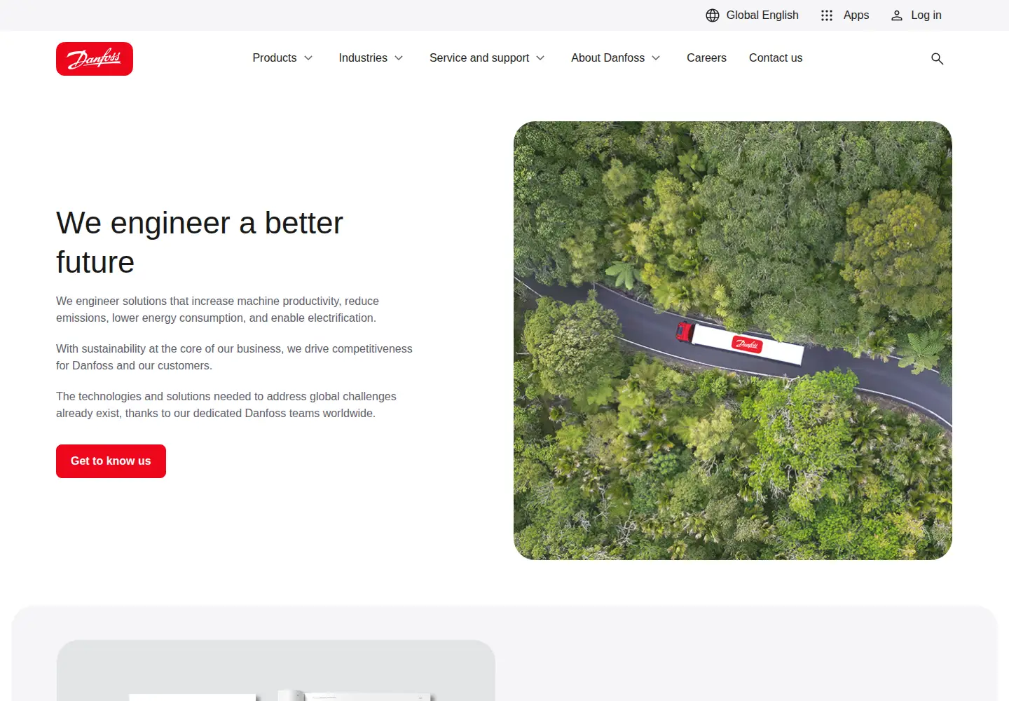 Screenshot of danfoss.com