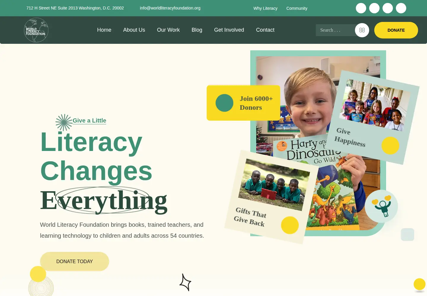 Screenshot of worldliteracyfoundation.org