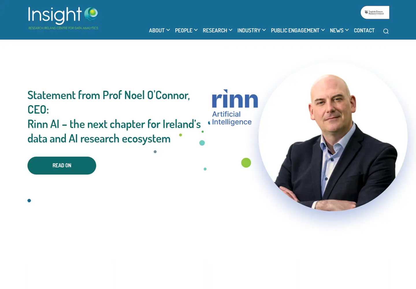 Screenshot of insight-centre.org