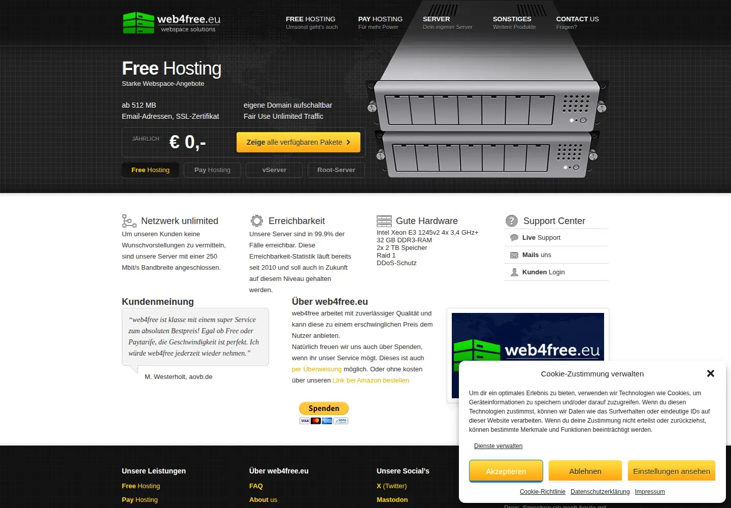 Screenshot of w4f.eu