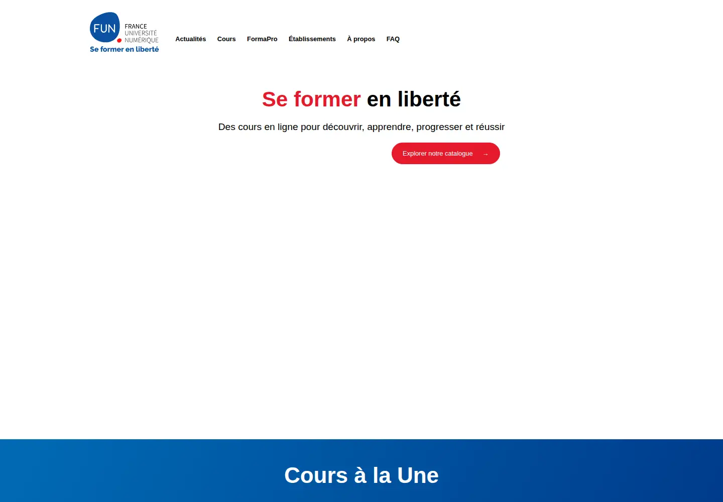 Captured homepage of fun-mooc.fr in the current scan