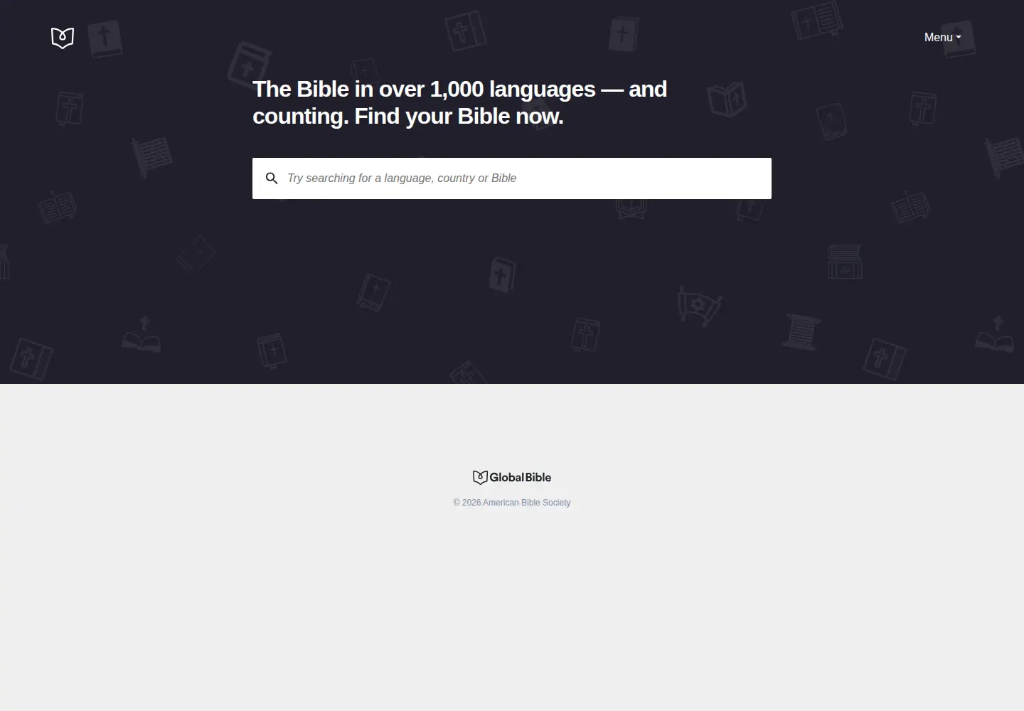 Screenshot of global.bible