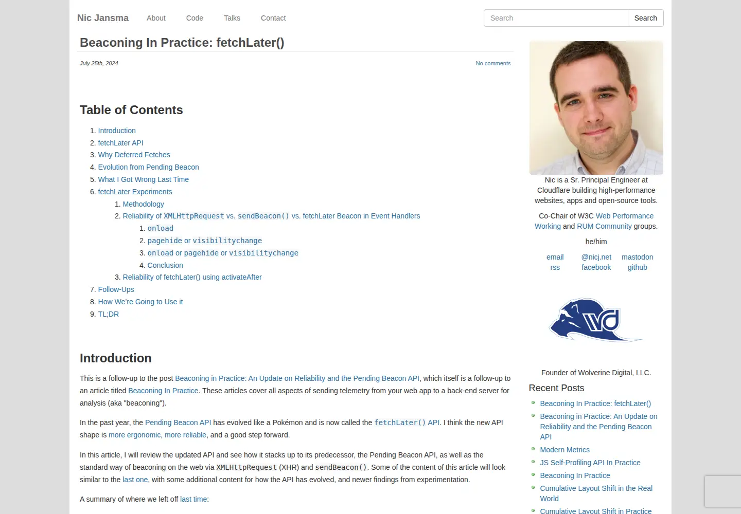 Screenshot of nicj.net