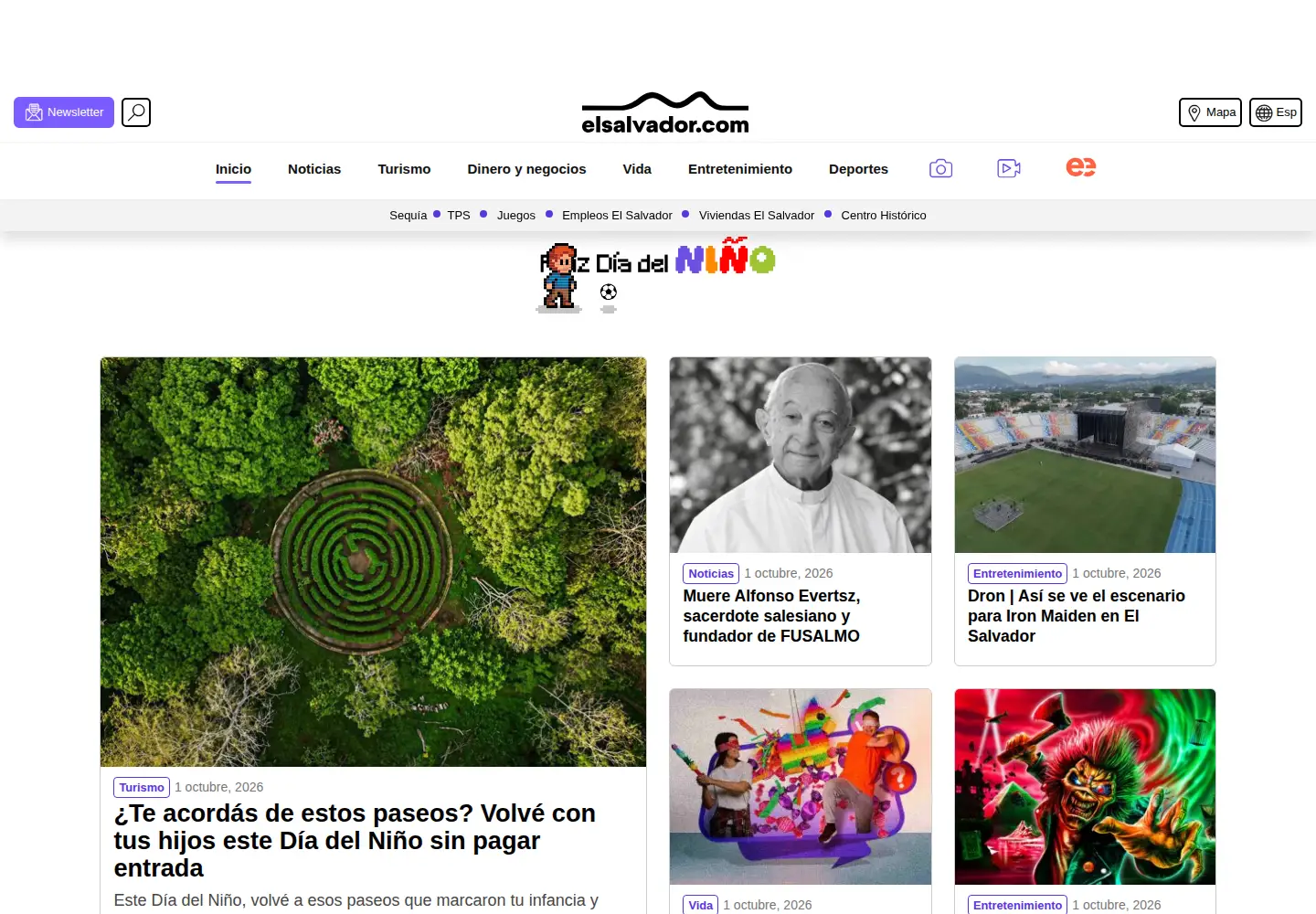 Screenshot of elsalvador.com