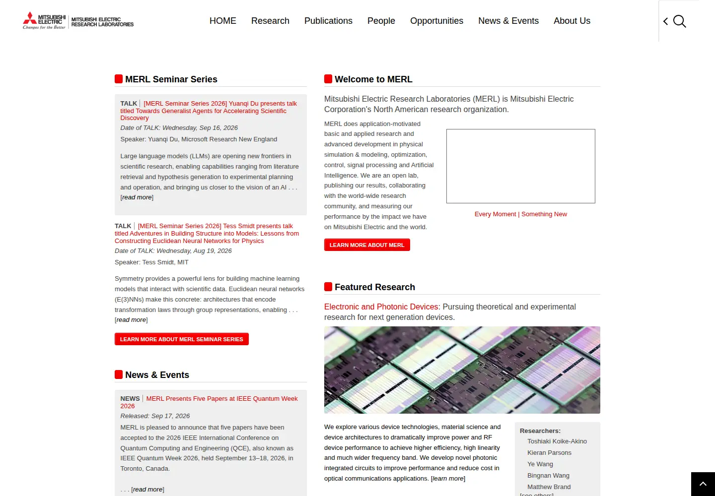 Screenshot of merl.com