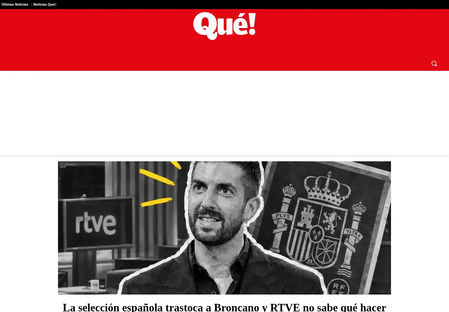 Screenshot of que.es