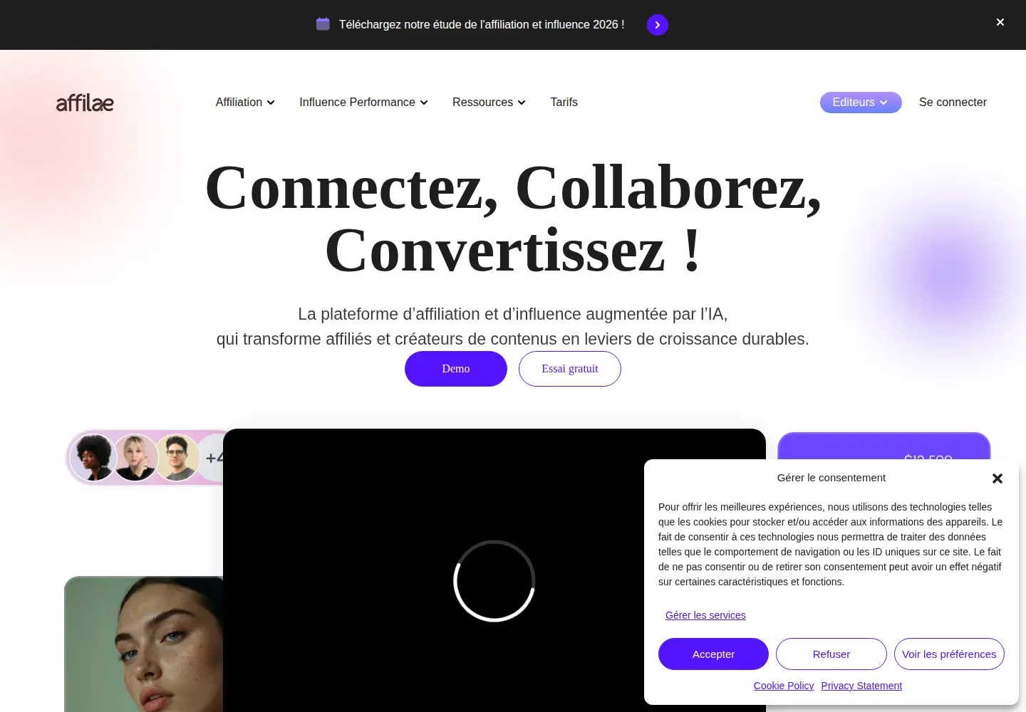 Screenshot of affilae.com